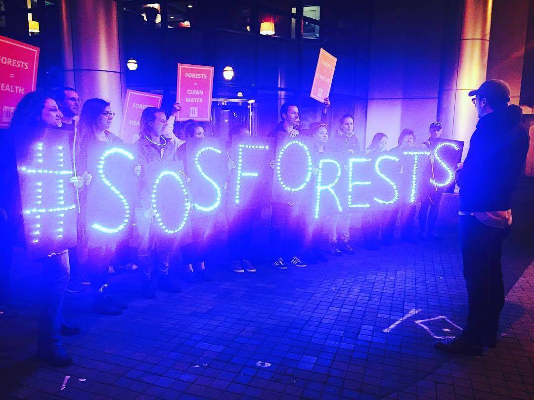 #SOSforests Vigil in Atlanta