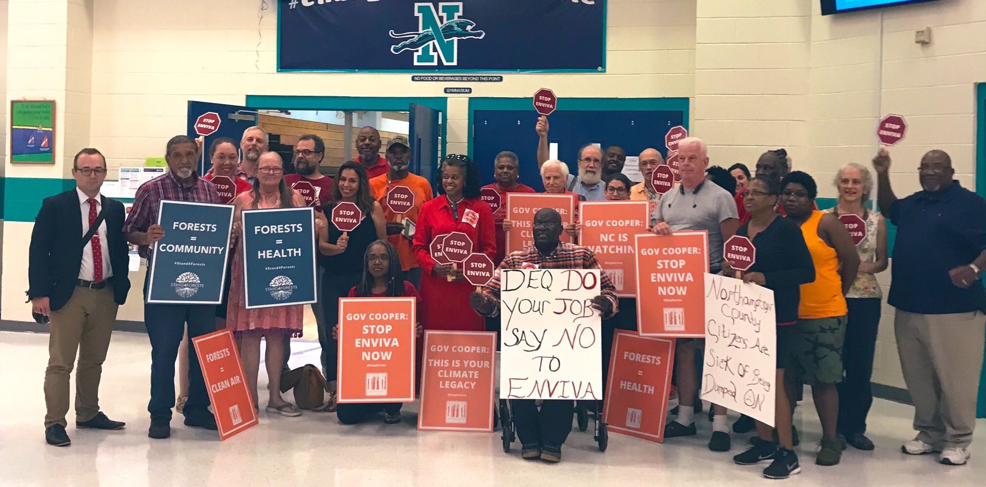 Photo of Community Organizers at Northampton Hearing
