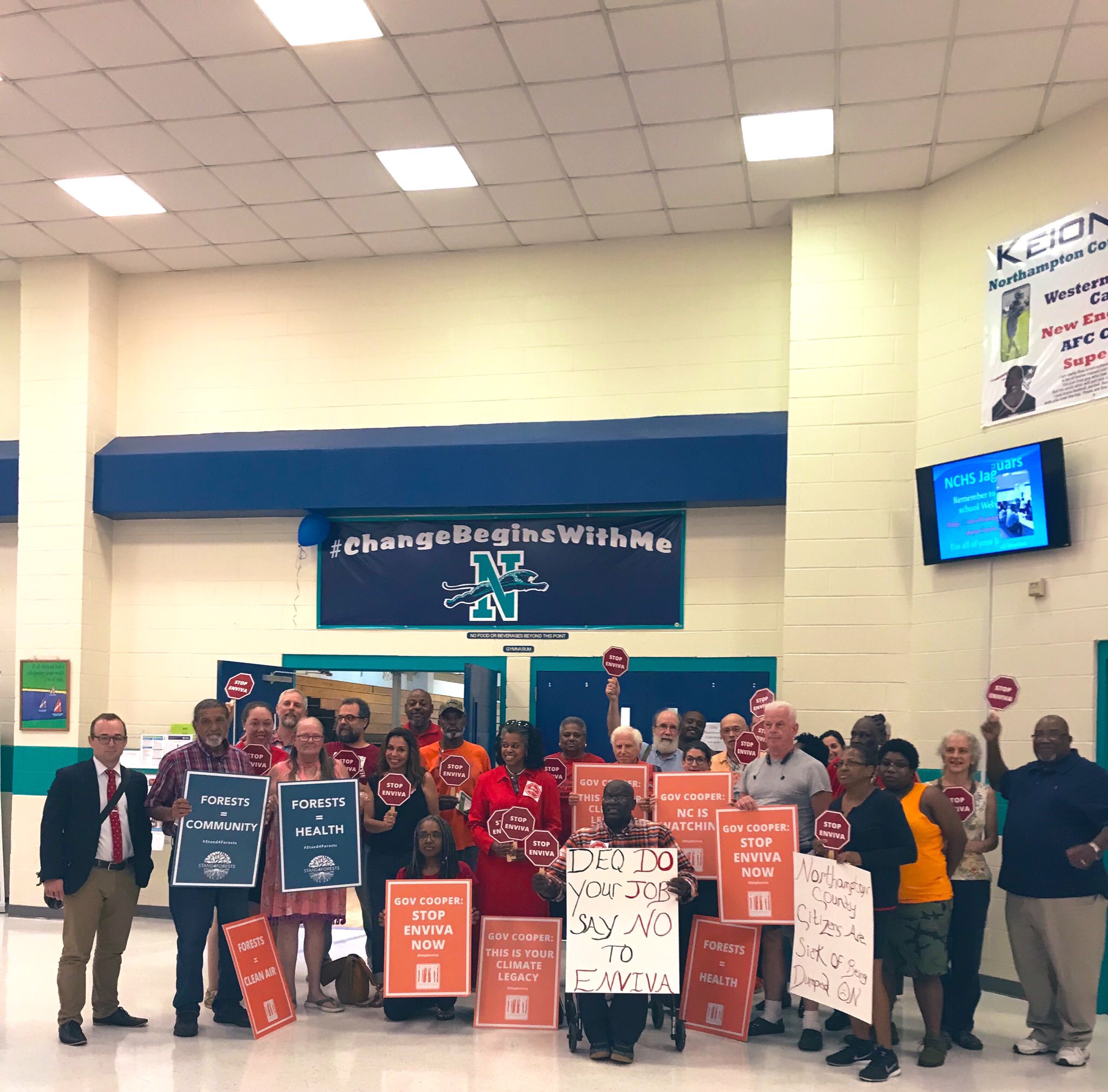 Photo of Community Organizers at Northampton Hearing