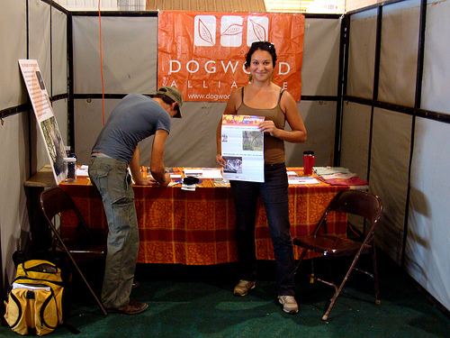 Eva and Gabe at the SEE Expo, 2008