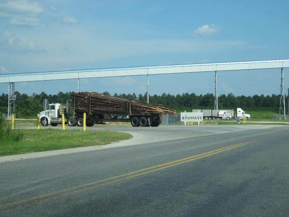 biomass truck