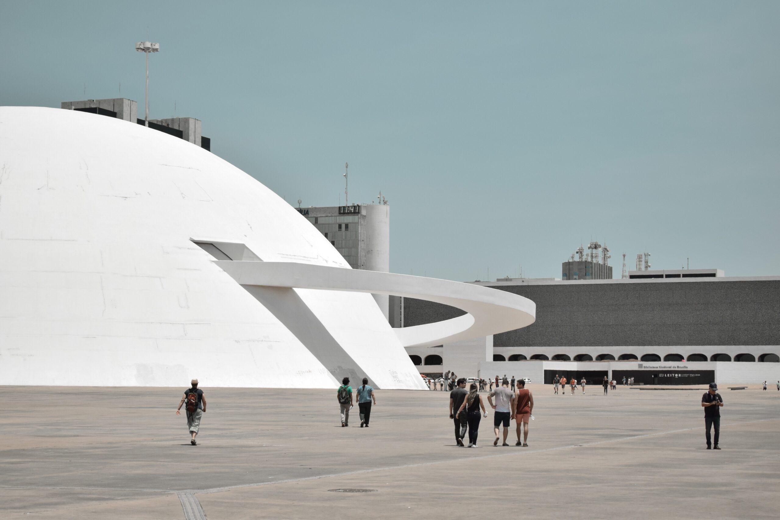 a concrete building